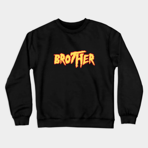 Brother (Red) - Hulk Hogan Crewneck Sweatshirt by cheesefries